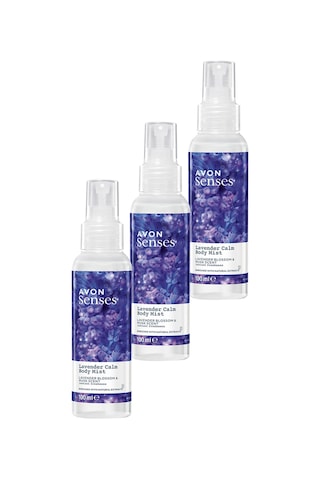 Avon Lavender Calm Lavanta ve Misk Kokulu Vücut Spreyi 3 x 100 ML
