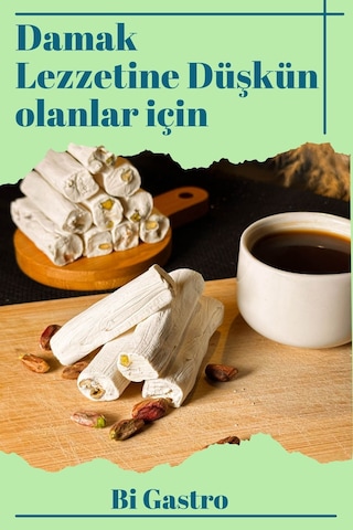 Sütlü Fıstıklı Çifte Kavrulmuş Fitil Lokum - Türk Lokumu - 400 Gr