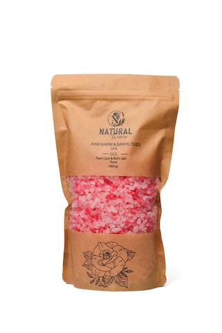 Natural Ayak Bakım & Banyo Tuzu Gül 1000 Gr