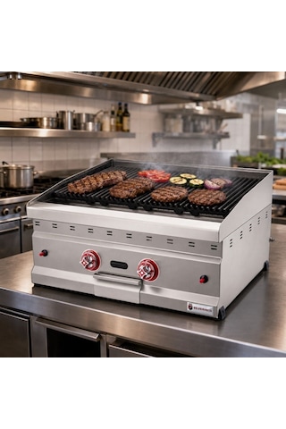 Silverinox Doğalgazlı Set Üstü Lavtaşlı Izgara 70 Cm Diğer