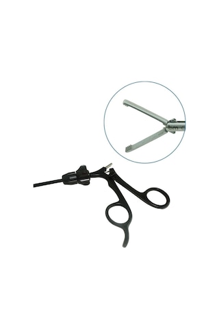 Barışhan Medikal Laparoskopik Reusable Allis Kavrayıcı Doku Forsepsi 5 x 330 MM 20 MM Siyah