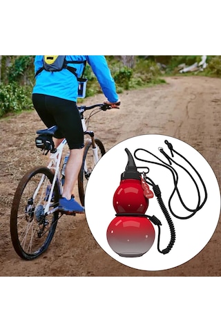 Suntek 800ml Çin Retro Kabak Su Şişesi Fitness Kırmızı