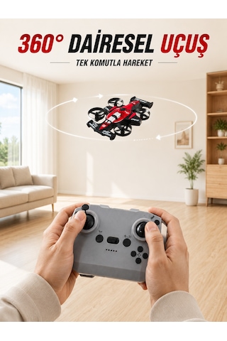 Uzaktan Kumandalı Rc Drone 360 Akrobatik Dönüş 3 Kademeli Hız Headless Mode - Lisinya