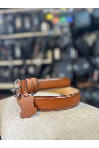 Trg Polo Taba Hakiki Deri Erkek Kemeri