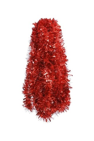 Yenigeldi 1 Adet 1.7 Metre Kırmızı Kalın Yılbaşı Püskül Süsü Tinsel Garland,süs T77, Kırmızı Genel