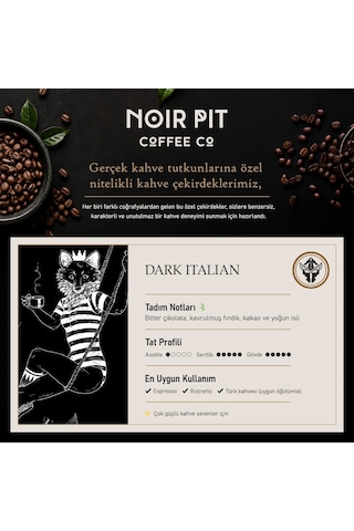 Noir Pit Coffee Co. Guatemala, Velvet Ve Dark Italian Çekirdek Kahve 3x250 G Diğer