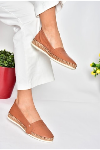 Fox Shoes P555002503 Taba Hakiki Deri Günlük Kadın Ayakkabı Taba-hakiki Deri Taba