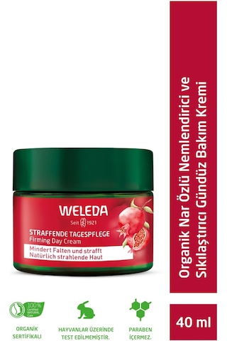 Weleda Pomegranate & Maca Peptides Organik Nar Özlü Sıkılaştırıcı Gündüz Bakım Kremi 40ml