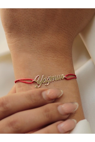 Diamine 14 Ayar Altın İsim İpli Bileklik Sarı Altın