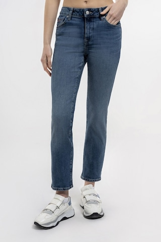 Loft Mom Slim Fit Kadın Pantolon Lf2036263 Mavi