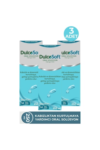 Dulcosoft Oral Solüsyon Makrogol 4000 250 Ml 3 Adet
