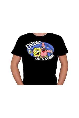 Sünger Bob Patrick Beer Friend Drink Tişört Unisex T-shirt 001