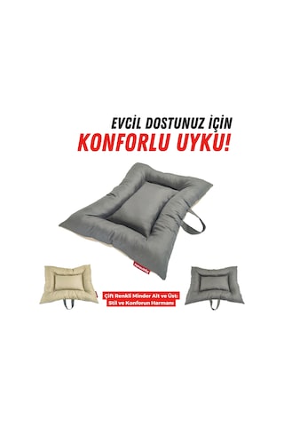 Xpermate Comfort Köpek Minderi Köpek Yatağı 55 x 65 CM Ant-Bej