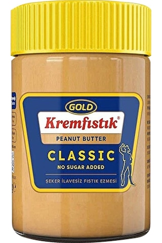 Gold Fıstık Ezmesi Classic Şekersiz 340 Gr X 6 Adet