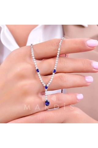 2.00 Karat Safir Pırlanta Gerdanlık
