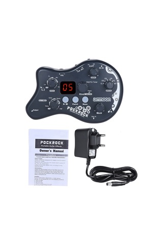 Ammoon Pockrock Portatif Gitar Çoklu Efektler İşlemci Efekt Gri