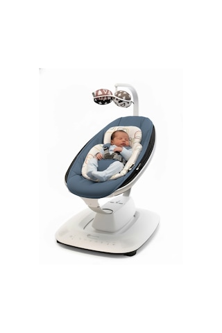 4moms Mamaroo 5.0 Elektrikli Ana Kucağı - Slate Blue + Yenidoğan Destek Pedi