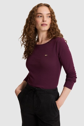 U.S. Polo Assn. Kadın Bordo Tişört 50333801 Vr177 New Plum