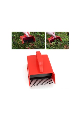Tenfowee Meyve Toplama Aleti Metal Tıraşlı Ergonomik Saplı Bahçe Aracı Yaban Mersini, Karpuz Çileği, Kuru Üzüm Hızlı Toplama