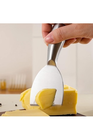 Zhlhome Inox Peynir Bıçağı Seti Tereyağı Bıçağı Kahvaltı Seti Profesyonel Tasarım Gümüş