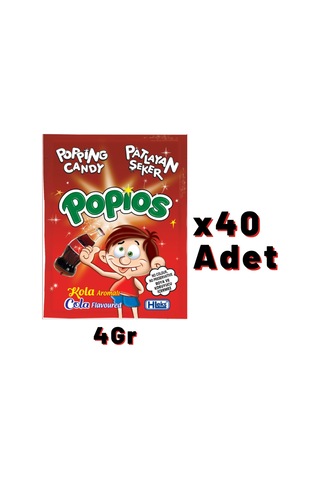 Hleks Patlayan Şeker Popios 40 Adet 4 Gr Kola