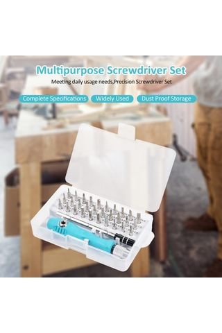 Pazly Penggong Çok Amaçlı 30 Uçlu Hassas Tornavida Seti - Ev Tamir Aleti Kit