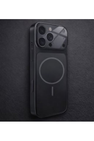 Ag Glass Apple Uyumlu iPhone 15 Telefon Kılıfı Siyah