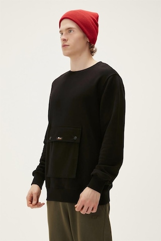 Bad Bear 22.02.12.017-c01 Kangaroo Erkek Sweatshirt Siyah