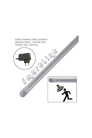 Smartline Dahili Hareket Sensörlü (Pır) Slim Gömme Led Bar - Set