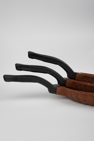 Masterchef Aluminyum Döküm 3'lü Dilimli Tava Turuncu