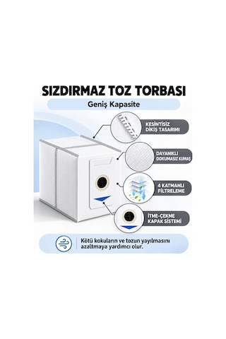 Ecovacs T30 Pro Omni Uyumlu Toz Torbası- 2 Adet