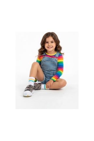 Artı Artı Ayakkabı Mia Kids-2401 Hologram 3d Kız Çocuk Cırtlı Işıklı Platin Sneakers Platin