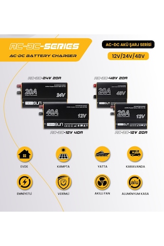 12v-20a Ac-dc Akü Şarj Cihazı