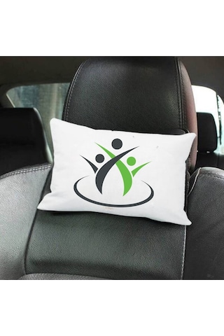 Kurumsal Logolu Araç Yastık Kılıfı Firma Logolu Özel Tasarım Promosyon Yastık Kılıfı Çok Renkli