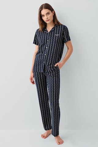 Pierre Cardin Kadın Lacivert Gömlek Pijama Takım Pc9209-s-v1 Lacivert