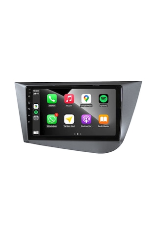 Seat Leon Araç Multimedya Android Ekran Carplay Navigasyon Cihazı Double Teyp 2+32 9" 06-10 Gri Blueway