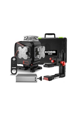 Kobb Kbl36g Şarjlı Lcd Ekran Otomatik Hizalamalı Yeşil Çapraz Çizgi Lazer Distomat + Uzaktan Kumanda + Taşıma Çantası