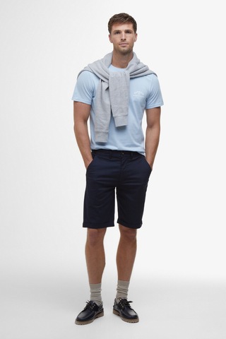 Barbour Cranmer Logo T-shirt Bu61 Ocean Sky Bu61 Ocean Sky