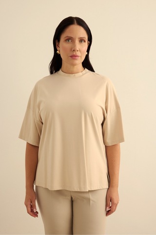 Aker Basic Rayon T-shırt Taş Taş
