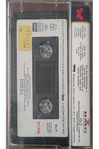 Plak Değildir Kaset Tir Verdi Arias And Duets Kaset