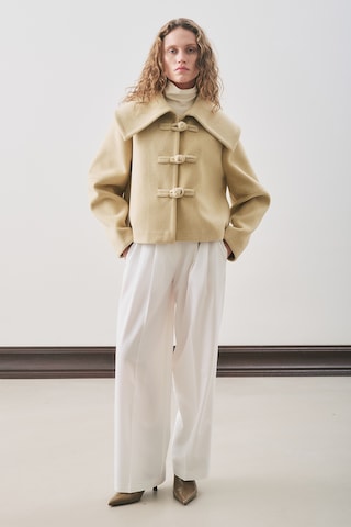 Classıc Pileli Pantolon Ekru Ekru