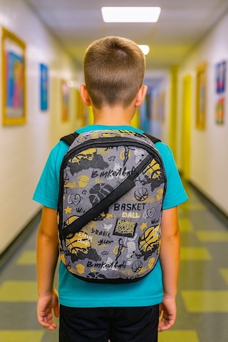 Newbag Basketbol Erkek Anaokulu Sırt Çantası Yeni Sezon -gri