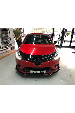 Clio 4 Kaput Rüzgarlığı Kaput Koruyucu Parlak Siyah