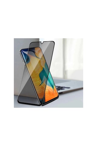 Hubrendy Tedarik Samsung A23 Uyumlu Hayalet Ekran Gizli Tam Kaplayan Kırılmaz Cam Seramik Ekran Koru