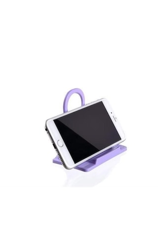 Universal Mobil Şarj Priz Askısı Ve Telefon Tablet Tutucu Stand Mavi