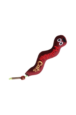 Wormy Sesli Ve Doğal Matatabili Peluş Kedi Oyuncağı 17 Cm Kedi Otu/nanesi Içermez