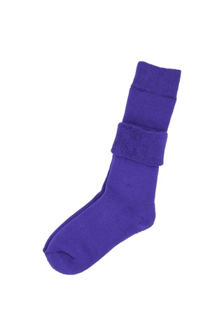 A Classe 6'Lı Paket Termal/Thermal Kıvrık Havlu Kalın Kışlık Kadın Çorap (-Mor
