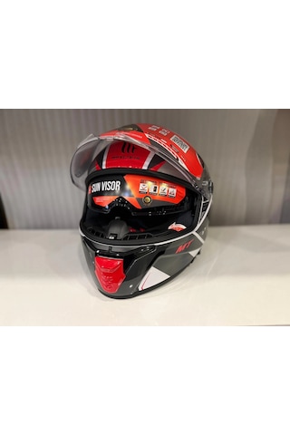 Kask Mt Thunder 4 Sv Freeway A17 Parlak Parlak Gri