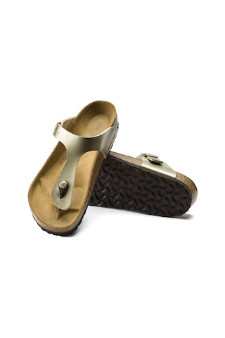 Birkenstock 1016108 Gizeh Mantar Kadın Terlik Altın-Altın