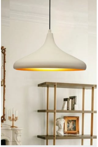 Riolight Modern1 Beyaz Içi Gold Oda,Mutfak,Cafeler Için Tekli Met Riolight Modern1 Beyaz Içi Gold Oda,Mutfak,Cafeler Için Tekli Met
